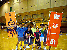 団体優勝の事業本部チーム